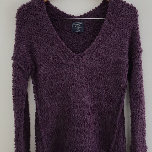 Abercrombie & Fitch Fuzzy Purple Sweater - Picture 3 of 13